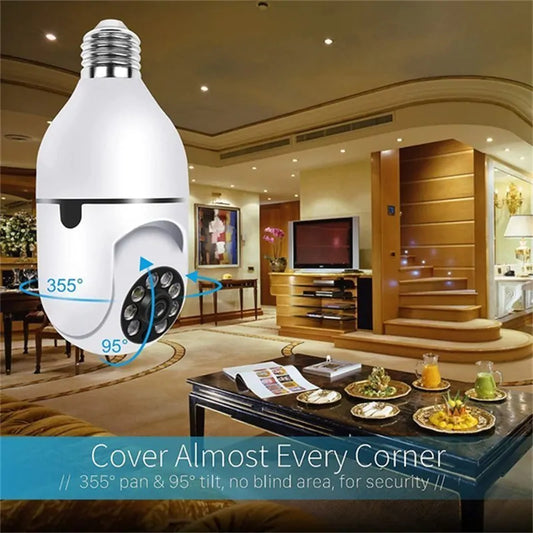 Wireless Wifi 360° Light Bulb Camera