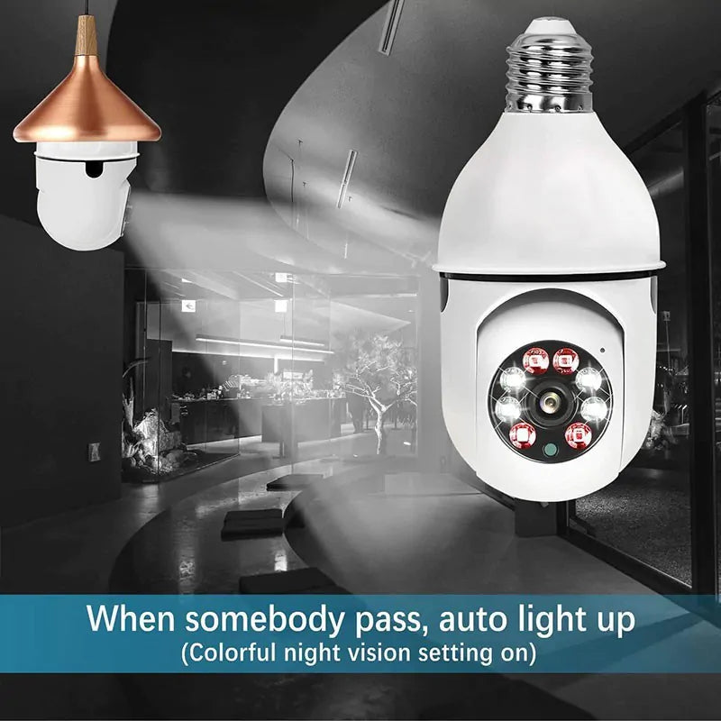 Wireless Wifi  360° Light Bulb Camera