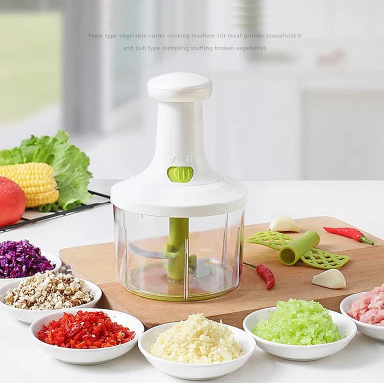 Manual Hand Push Food Chopper