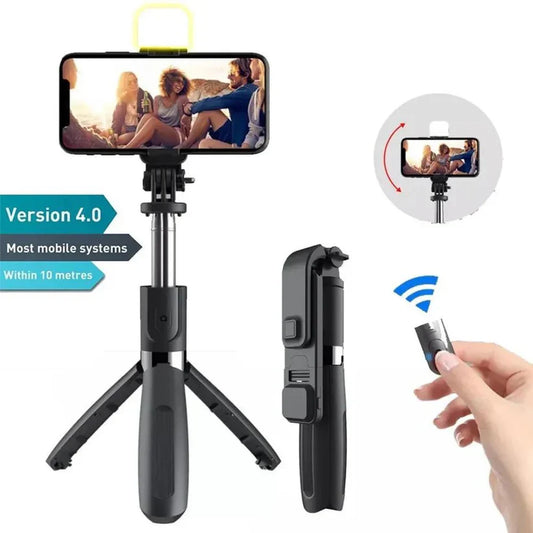 Multifunctional Portable Bluetooth Wireless Integrated Selfie Stick & Tripod
